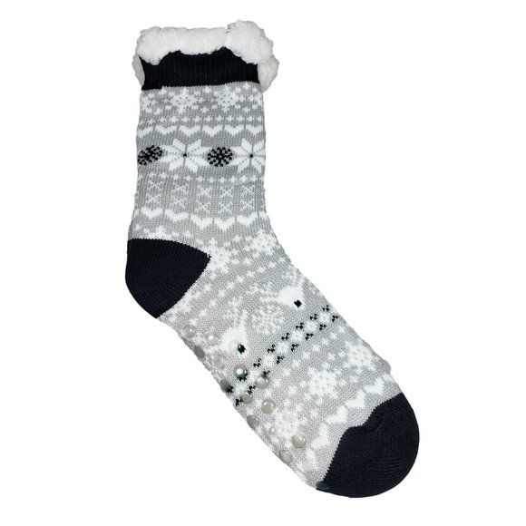 Womens Cozy Anti Slip Winter Warm Slipper Socks - Picture 2 of 3